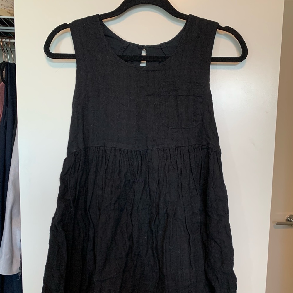 100% cotton black dress